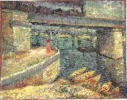 Bridges across the Seine at Asnieres